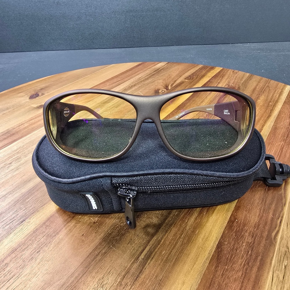 Cocoons SlimLine C405T‎ Fitover Sunglasses & Case Unisex Brown Polarized Lenses